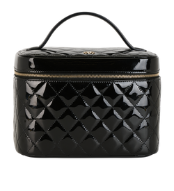 Chanel Top Handle Vanity, Patent, Black, 29227585 (2019), AC/DB/B, 4*